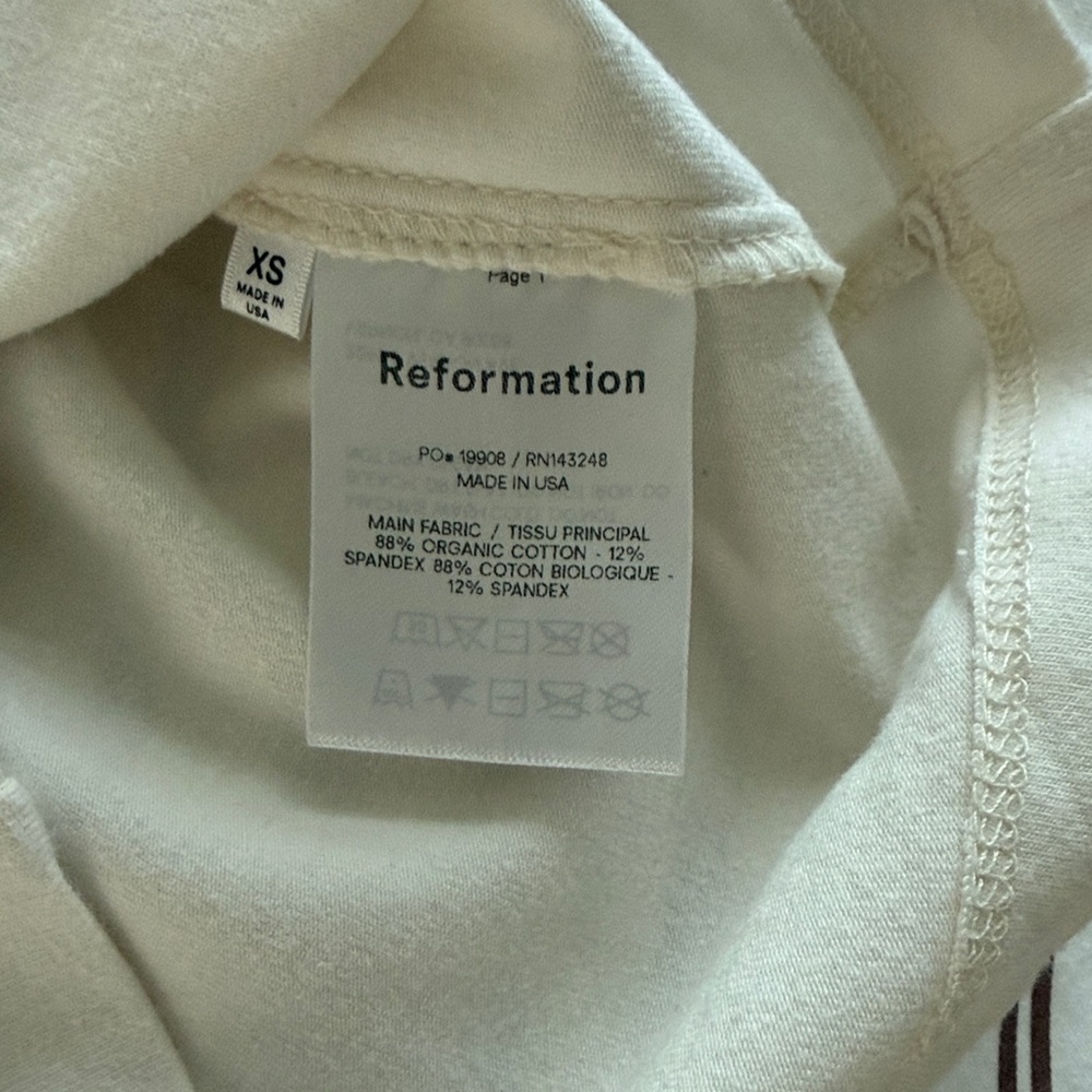 Reformation Lyon top in ivory - Picture 4 of 4